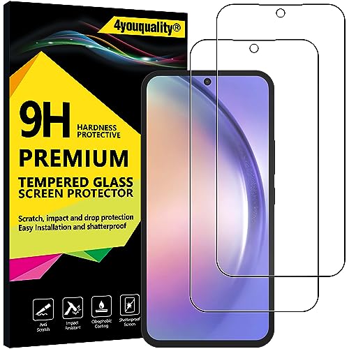 4youquality Displayschutzfolie für Samsung Galaxy A54 5G & Galaxy S23 FE, Panzerglasfolie, 2er-Pack, [LifetimeSupport] [stoßfest] [Anti-Kratzen] von 4youquality