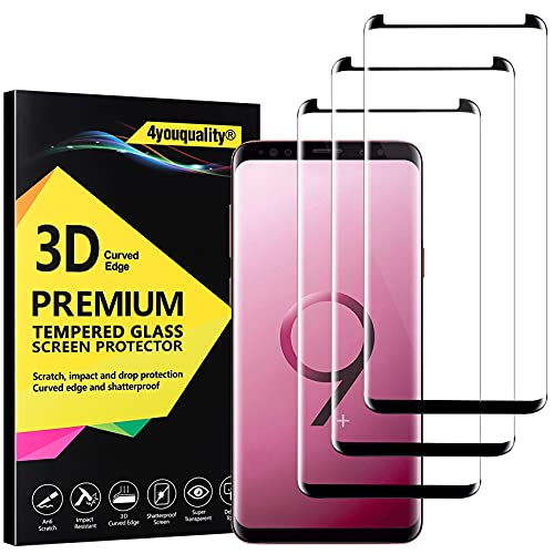 4youquality Displayschutzfolie für Samsung Galaxy S9 Plus, gehärtetes Glas, volle Abdeckung, kratzfest 4youquality Displayschutzfolie für Samsung Galaxy S9 Plus, gehärtetes Glas, volle Abdeckung, kratzfest von 4youquality