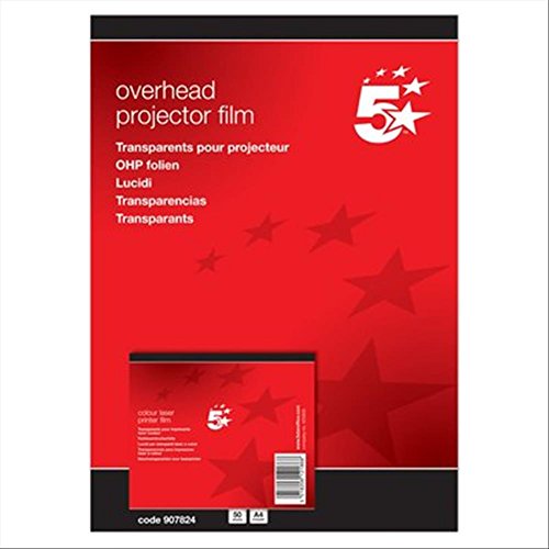 5 Star OHP Film Laser-Farbdrucker [Pack 50] von 5 STAR