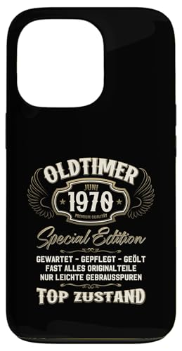 55. Geburtstag Geschenk Oldtimer Juni Jahrgang 1970 Hülle für iPhone 13 Pro von 55. Geburtstag Original Oldtimer Jahrgang 1970