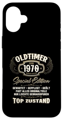 55. Geburtstag Geschenk Oldtimer Juni Jahrgang 1970 Hülle für iPhone 16 Plus von 55. Geburtstag Original Oldtimer Jahrgang 1970