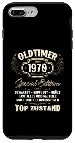 55. Geburtstag Geschenk Oldtimer Juni Jahrgang 1970 Hülle für iPhone 7 Plus/8 Plus von 55. Geburtstag Original Oldtimer Jahrgang 1970
