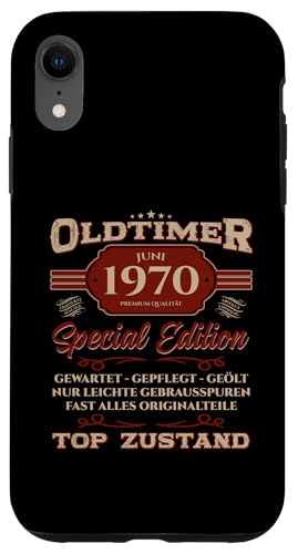 55. Geburtstag Geschenk Oldtimer Juni Jahrgang 1970 Hülle für iPhone XR von 55. Geburtstag Original Oldtimer Jahrgang 1970