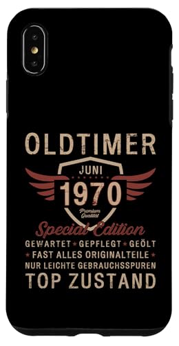 55. Geburtstag Geschenk Oldtimer Juni Jahrgang 1970 Hülle für iPhone XS Max von 55. Geburtstag Original Oldtimer Jahrgang 1970