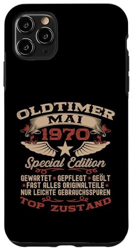 55. Geburtstag Geschenk Oldtimer Mai Jahrgang 1970 Hülle für iPhone 11 Pro Max von 55. Geburtstag Original Oldtimer Jahrgang 1970