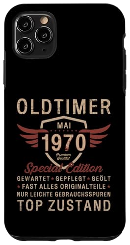 55. Geburtstag Geschenk Oldtimer Mai Jahrgang 1970 Hülle für iPhone 11 Pro Max von 55. Geburtstag Original Oldtimer Jahrgang 1970