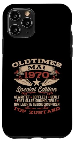 55. Geburtstag Geschenk Oldtimer Mai Jahrgang 1970 Hülle für iPhone 11 Pro von 55. Geburtstag Original Oldtimer Jahrgang 1970