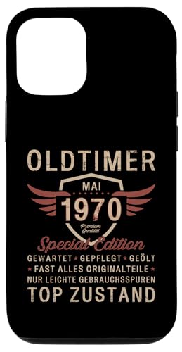 55. Geburtstag Geschenk Oldtimer Mai Jahrgang 1970 Hülle für iPhone 12/12 Pro von 55. Geburtstag Original Oldtimer Jahrgang 1970