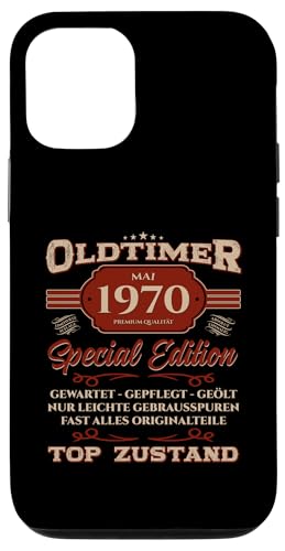 55. Geburtstag Geschenk Oldtimer Mai Jahrgang 1970 Hülle für iPhone 12/12 Pro von 55. Geburtstag Original Oldtimer Jahrgang 1970