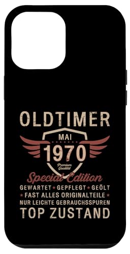 55. Geburtstag Geschenk Oldtimer Mai Jahrgang 1970 Hülle für iPhone 12 Pro Max von 55. Geburtstag Original Oldtimer Jahrgang 1970