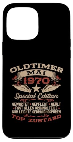 55. Geburtstag Geschenk Oldtimer Mai Jahrgang 1970 Hülle für iPhone 13 Pro Max von 55. Geburtstag Original Oldtimer Jahrgang 1970