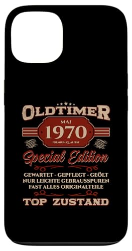 55. Geburtstag Geschenk Oldtimer Mai Jahrgang 1970 Hülle für iPhone 13 von 55. Geburtstag Original Oldtimer Jahrgang 1970