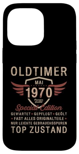 55. Geburtstag Geschenk Oldtimer Mai Jahrgang 1970 Hülle für iPhone 14 Pro Max von 55. Geburtstag Original Oldtimer Jahrgang 1970