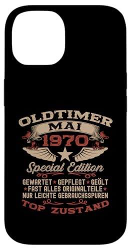 55. Geburtstag Geschenk Oldtimer Mai Jahrgang 1970 Hülle für iPhone 14 von 55. Geburtstag Original Oldtimer Jahrgang 1970