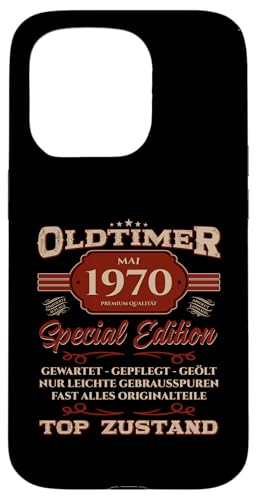 55. Geburtstag Geschenk Oldtimer Mai Jahrgang 1970 Hülle für iPhone 15 Pro von 55. Geburtstag Original Oldtimer Jahrgang 1970