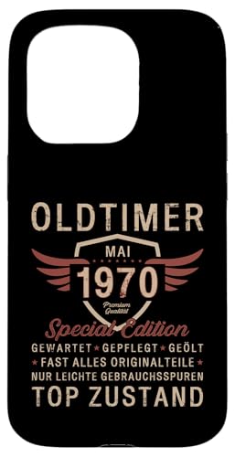 55. Geburtstag Geschenk Oldtimer Mai Jahrgang 1970 Hülle für iPhone 15 Pro von 55. Geburtstag Original Oldtimer Jahrgang 1970