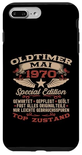 55. Geburtstag Geschenk Oldtimer Mai Jahrgang 1970 Hülle für iPhone 7 Plus/8 Plus von 55. Geburtstag Original Oldtimer Jahrgang 1970
