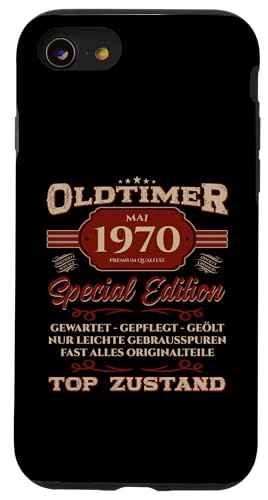 55. Geburtstag Geschenk Oldtimer Mai Jahrgang 1970 Hülle für iPhone SE (2020) / 7 / 8 von 55. Geburtstag Original Oldtimer Jahrgang 1970