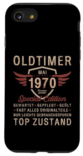 55. Geburtstag Geschenk Oldtimer Mai Jahrgang 1970 Hülle für iPhone SE (2020) / 7 / 8 von 55. Geburtstag Original Oldtimer Jahrgang 1970