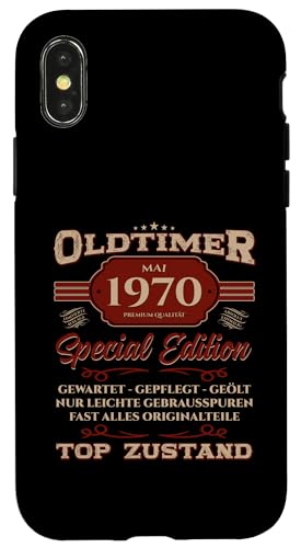 55. Geburtstag Geschenk Oldtimer Mai Jahrgang 1970 Hülle für iPhone X/XS 55. Geburtstag Geschenk Oldtimer Mai Jahrgang 1970 Hülle für iPhone X/XS von 55. Geburtstag Original Oldtimer Jahrgang 1970