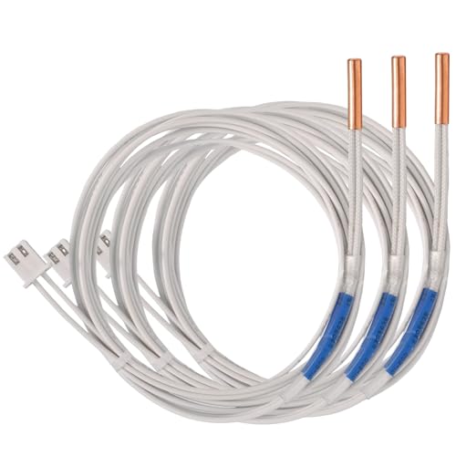 5Aplusreprap 3D Drucker Thermistor HT-NTC100K 3950 Hoch Temperatursensor für Ender 3 Spider3.0 Dragon Extruder Hot End, 3 Stück/3x15mm Gehäuse/1.3 Meter langes von 5APLUSREPRAP