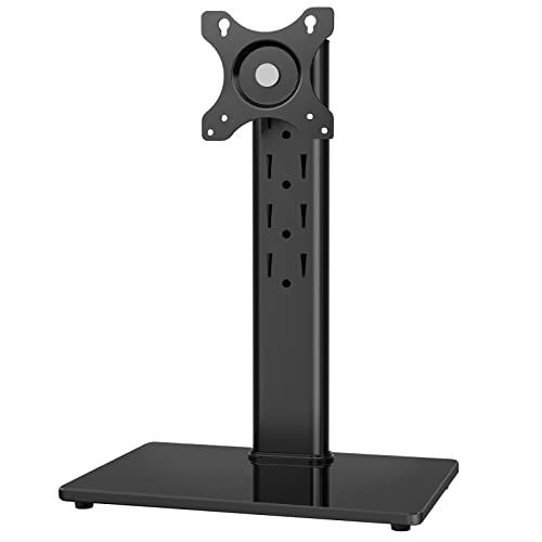 5Rcom Monitor Ständer Vesa Monitor Halterung für 13-32 Zoll Bildschirm Monitor stand Höhenverstellbar & Neigbar & 140° Schwenkbar & 360° Drehbar mit Kabelmanagement | MAX 10kg VESA 75/100mm von 5Rcom