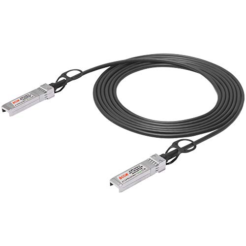 6COM 10G SFP+ DAC Kabel, 3 m (10 ft) Passives Twinax Kabel, Direktbefestigung Kupfer, SFP+ auf SFP+, 10GBASE-CU-Kabel für Cisco, Ubiquiti, D-Link, Supermicro, Netgear 3 Meter von 6COM