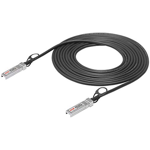 10G SFP+ DAC-Kabel, 5 m (16,4 Fuß), passives Twinax-Kabel, Direct Attach Kupfer, 10GBase-CU-Kabel mit Cisco, Ubiquiti, D-Link, Supermicro, Netgear, ZTE, Huawei, TP-Link, 5 Meter von 6COMGIGA