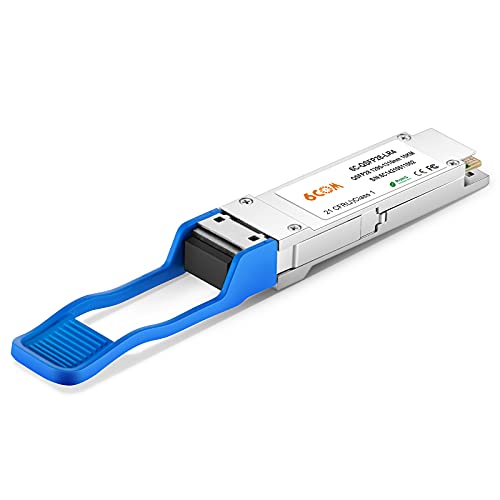 6COMGIGA 100 Gigabit QSFP28 LC Transceiver-Modul, 100GBASE-LR4 QSFP28 Modul kompatibel mit Cisco QSFP-100G-LR4-S, DDM, 10 km von 6COMGIGA