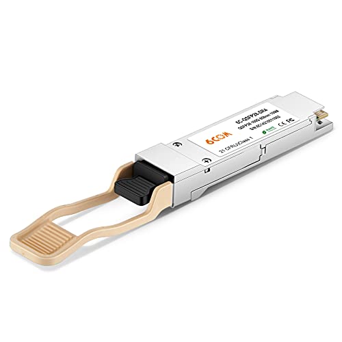 6COMGIGA 100 Gigabit QSFP28 MPO Multi-Mode Transceiver, 100GBASE-SR4 Modul kompatibel mit Cisco QSFP-100G-SR4-S, DDM, 850nm, 100m von 6COMGIGA