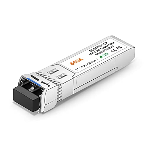 6COMGIGA 25GBASE-LR kompatibel für Cisco SFP-25G-LR-S SFP28 1310 nm 10 km Dom LC SMF optisches Transceiver-Modul von 6COMGIGA