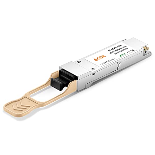 6COMGIGA 40 Gigabit QSFP + MPO Multi-Mode Transceiver, 40GBASE-SR4 Modul kompatibel mit Cisco QSFP-40G-SR4, 850nm, DDM, 300m von 6COMGIGA