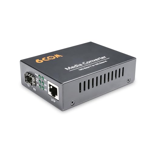6COMGIGA Mini 10G Ethernet Netzwerk Medienkonverter, nicht verwaltet 1x 100M/1G/2,5G/5G/10GBase-T RJ45 zu 1x 10GBase-X SFP+ Slot 10Gigabit Ethernet Medienkonverter, AC 100V~240V oder DC 5~12V optional von 6COMGIGA