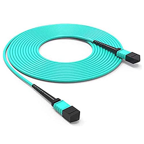 MTP to MTP Patch Cable, Fiber Optic Cable, 12 Fibers Female, 40G/100G/200G/400G, OM4 50/125 Multimode Elite Trunk Cable, Type B, Plenum (OFNP) - 5m (16ft) von 6COMGIGA