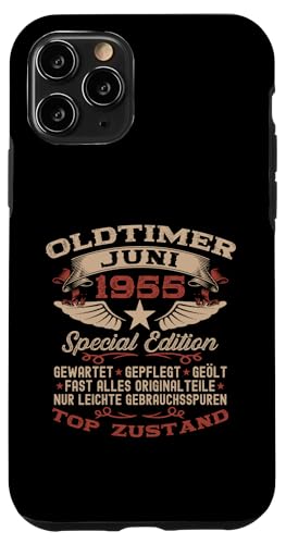 70. Geburtstag Geschenk Oldtimer Juni Jahrgang 1955 Hülle für iPhone 11 Pro von 70. Geburtstag Original Oldtimer Jahrgang 1955