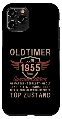 70. Geburtstag Geschenk Oldtimer Juni Jahrgang 1955 Hülle für iPhone 11 Pro von 70. Geburtstag Original Oldtimer Jahrgang 1955