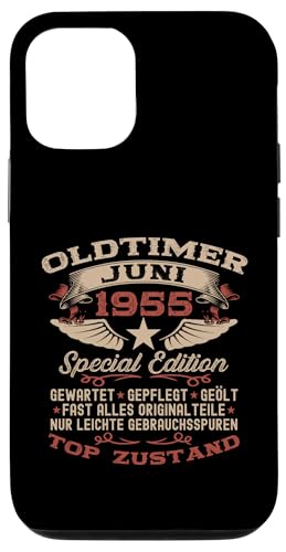 70. Geburtstag Geschenk Oldtimer Juni Jahrgang 1955 Hülle für iPhone 12/12 Pro von 70. Geburtstag Original Oldtimer Jahrgang 1955