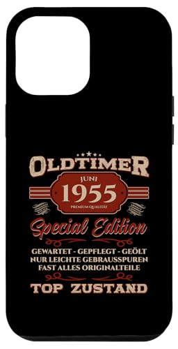 70. Geburtstag Geschenk Oldtimer Juni Jahrgang 1955 Hülle für iPhone 12 Pro Max von 70. Geburtstag Original Oldtimer Jahrgang 1955