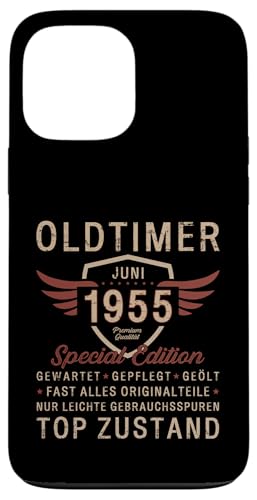 70. Geburtstag Geschenk Oldtimer Juni Jahrgang 1955 Hülle für iPhone 13 Pro Max von 70. Geburtstag Original Oldtimer Jahrgang 1955