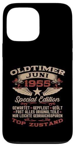 70. Geburtstag Geschenk Oldtimer Juni Jahrgang 1955 Hülle für iPhone 13 Pro Max von 70. Geburtstag Original Oldtimer Jahrgang 1955
