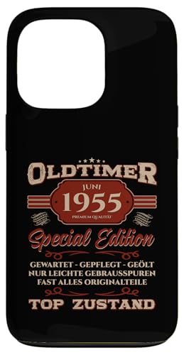 70. Geburtstag Geschenk Oldtimer Juni Jahrgang 1955 Hülle für iPhone 13 Pro von 70. Geburtstag Original Oldtimer Jahrgang 1955
