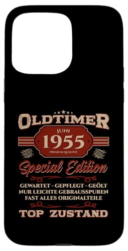 70. Geburtstag Geschenk Oldtimer Juni Jahrgang 1955 Hülle für iPhone 15 Pro Max von 70. Geburtstag Original Oldtimer Jahrgang 1955