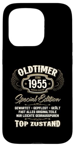 70. Geburtstag Geschenk Oldtimer Juni Jahrgang 1955 Hülle für iPhone 15 Pro von 70. Geburtstag Original Oldtimer Jahrgang 1955