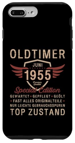 70. Geburtstag Geschenk Oldtimer Juni Jahrgang 1955 Hülle für iPhone 7 Plus/8 Plus von 70. Geburtstag Original Oldtimer Jahrgang 1955