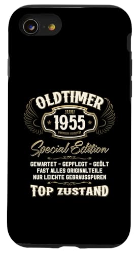 70. Geburtstag Geschenk Oldtimer Juni Jahrgang 1955 Hülle für iPhone SE (2020) / 7 / 8 von 70. Geburtstag Original Oldtimer Jahrgang 1955
