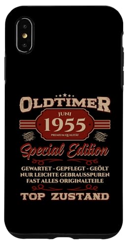 70. Geburtstag Geschenk Oldtimer Juni Jahrgang 1955 Hülle für iPhone XS Max von 70. Geburtstag Original Oldtimer Jahrgang 1955