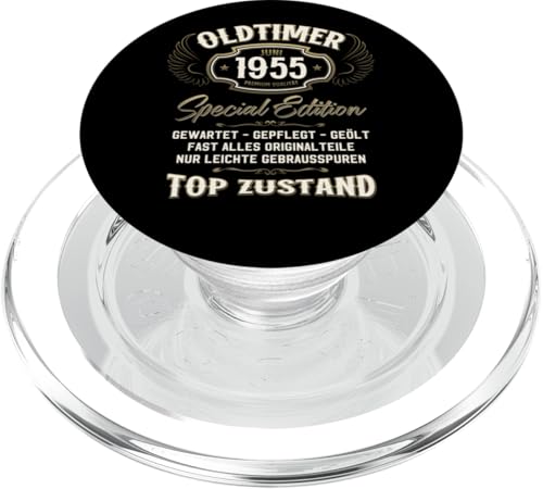 70. Geburtstag Geschenk Oldtimer Juni Jahrgang 1955 PopSockets PopGrip für MagSafe von 70. Geburtstag Original Oldtimer Jahrgang 1955