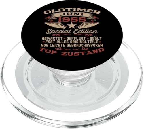 70. Geburtstag Geschenk Oldtimer Juni Jahrgang 1955 PopSockets PopGrip für MagSafe 70. Geburtstag Geschenk Oldtimer Juni Jahrgang 1955 PopSockets PopGrip für MagSafe von 70. Geburtstag Original Oldtimer Jahrgang 1955