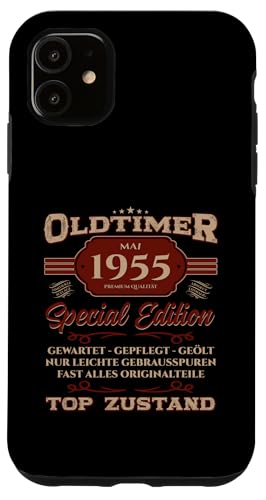 70. Geburtstag Geschenk Oldtimer Mai Jahrgang 1955 Hülle für iPhone 11 von 70. Geburtstag Original Oldtimer Jahrgang 1955