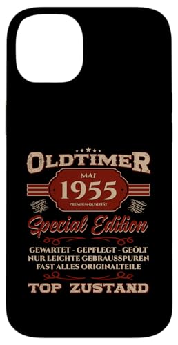 70. Geburtstag Geschenk Oldtimer Mai Jahrgang 1955 Hülle für iPhone 14 Plus von 70. Geburtstag Original Oldtimer Jahrgang 1955